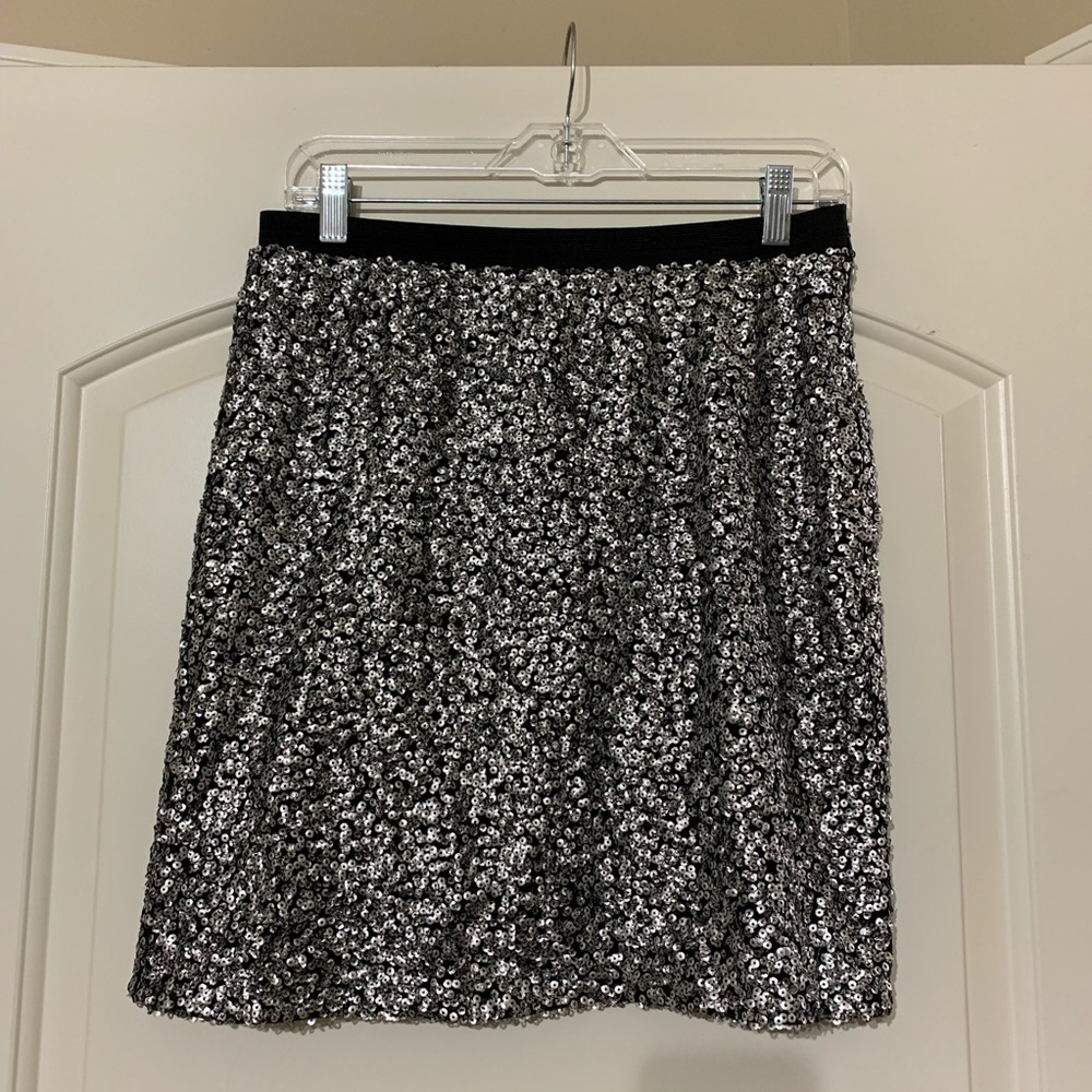 Ann Taylor Loft Sequin Party Cocktail Skirt